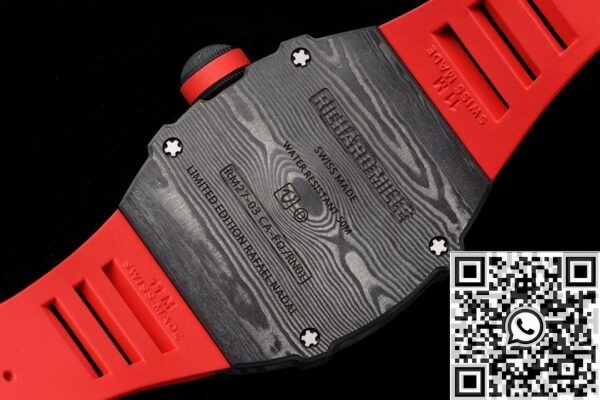 RM Factory Fake Mille RM27-03 Red Rubber Strap