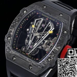 RM Factory Fake RM27-03 Richard Mille Black Carbon Fiber