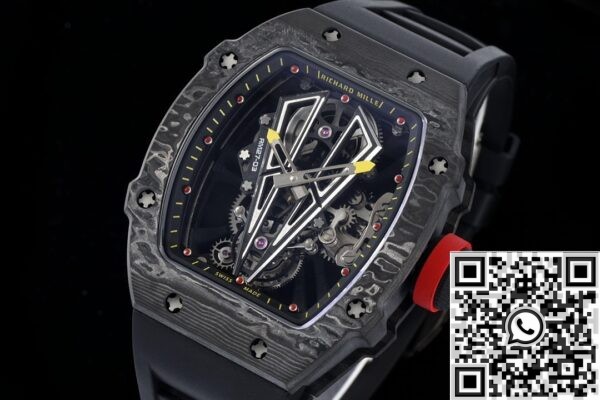 RM Factory Fake RM27-03 Richard Mille Black Carbon Fiber