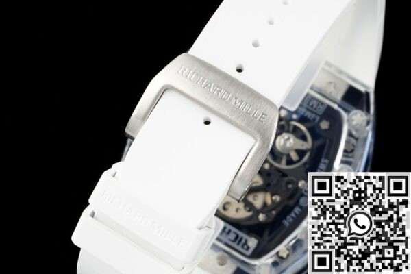 Replica Richard Mille RM35-01 Blue Dial White Rubber Strap