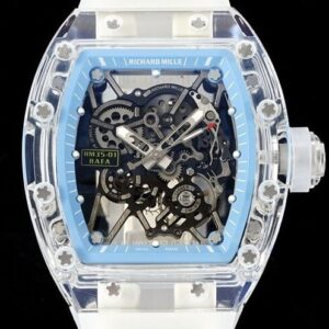 RM Replica Richard Mille RM35-01 Blue Dial Transparent Strap