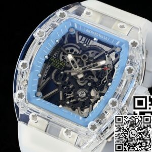 RM Replica Richard Mille RM35-01 Blue Dial Transparent Strap