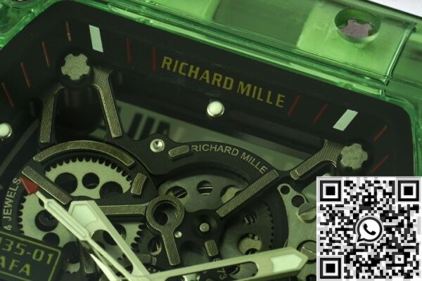 RM Factory Replica Watches Richard Mille RM35-01 White Strap