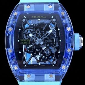 RM35-01 Replica RM Factory Richard Mille Blue Crystal Blue Strap