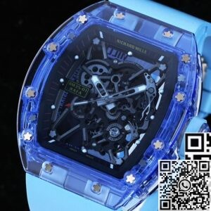 RM35-01 Replica RM Factory Richard Mille Blue Crystal Blue Strap