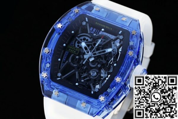 RM Factory RM35-01 Fake Watches Richard Mille Blue Crystal