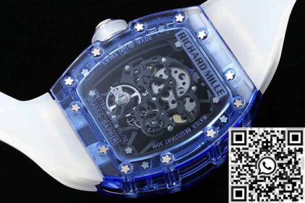 RM Factory RM35-01 Fake Watches Richard Mille Blue Crystal