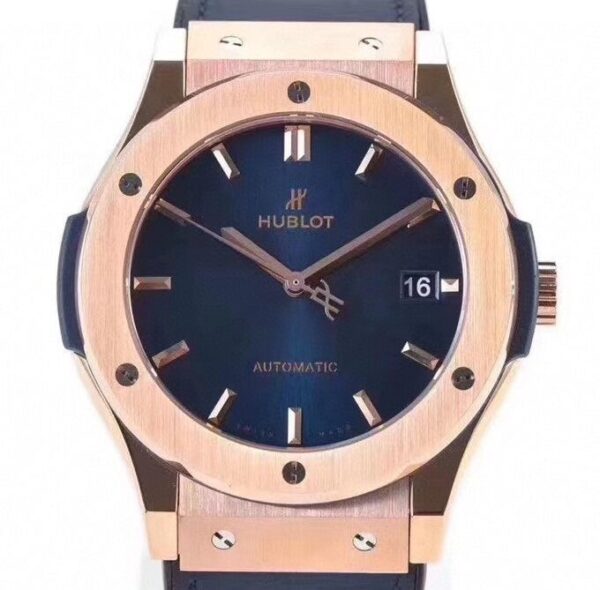 Replicas Hublot - Classic Fusion 18K Gold Blue Dial