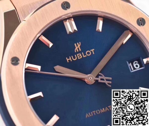 Replicas Hublot - Classic Fusion 18K Gold Blue Dial