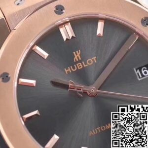 Hublot Classic Fusion replicas - 18K Gold Grey Dial