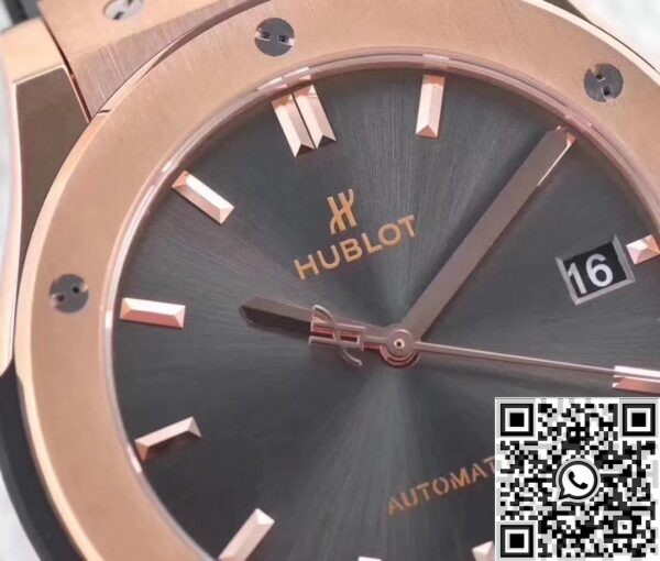 Hublot Classic Fusion replicas - 18K Gold Grey Dial