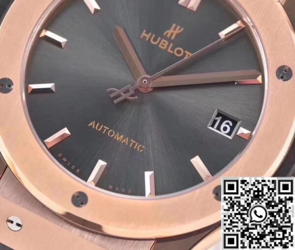 Hublot Classic Fusion replicas - 18K Gold Grey Dial