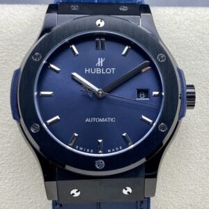 Hublot Classic Fusion Fake - HB Factory Black Ceramic Blue Dial