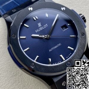 Hublot Classic Fusion Fake - HB Factory Black Ceramic Blue Dial