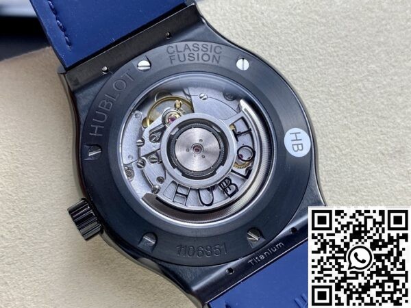 Hublot Classic Fusion Fake - HB Factory Black Ceramic Blue Dial