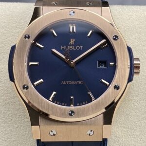 Hublot Classic Fusion Replica - HB Factory 18K Gold Blue Dial