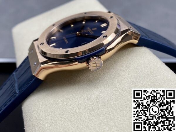 Hublot Classic Fusion Replica - HB Factory 18K Gold Blue Dial