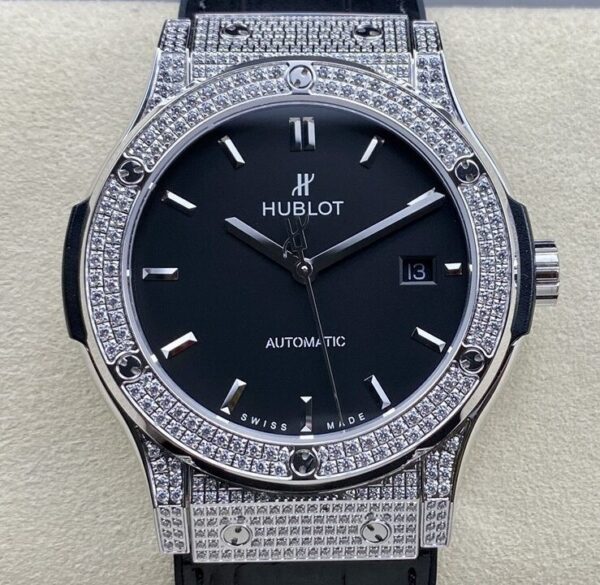 Hublot Replicas - HB Factory Classic Fusion Diamond Watch