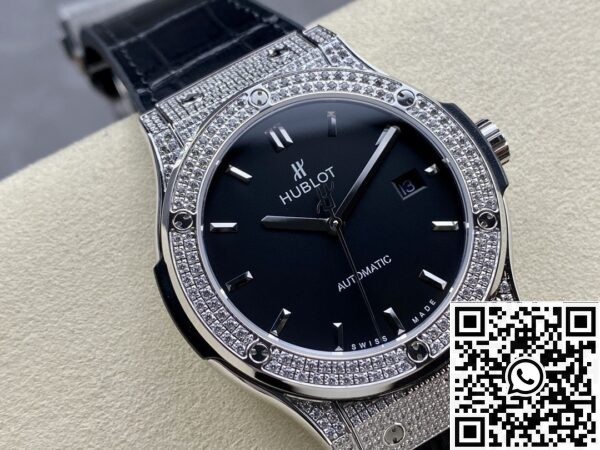 Hublot Replicas - HB Factory Classic Fusion Diamond Watch