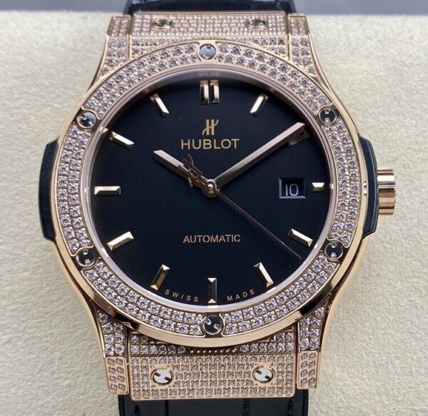 Hublot Watches Replicas - Classic Fusion Rose Gold Diamond