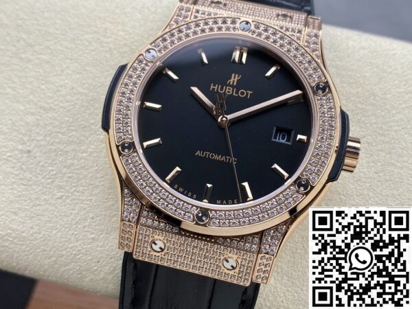 Hublot Watches Replicas - Classic Fusion Rose Gold Diamond