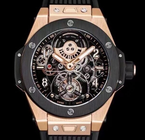 Hublot Big Bang Replica Watch - 419 Rose Gold Black Ceramic