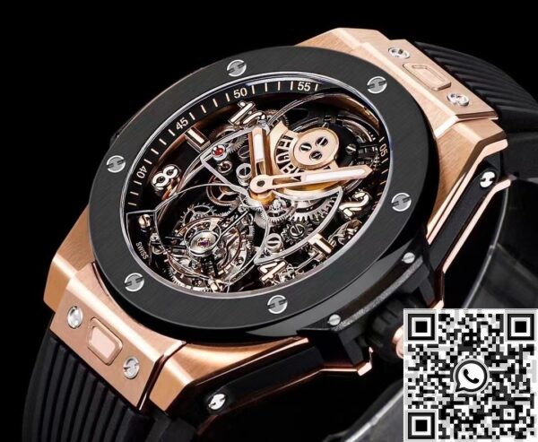 Hublot Big Bang Replica Watch - 419 Rose Gold Black Ceramic