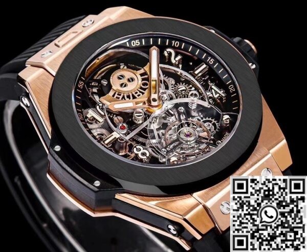 Hublot Big Bang Replica Watch - 419 Rose Gold Black Ceramic