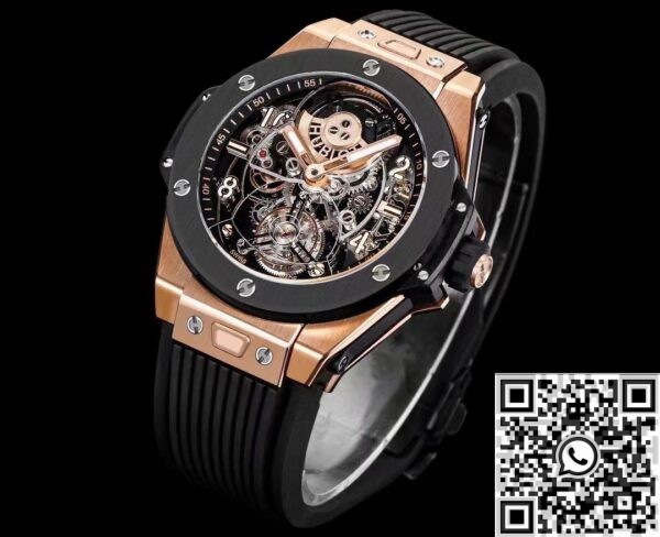 Hublot Big Bang Replica Watch - 419 Rose Gold Black Ceramic