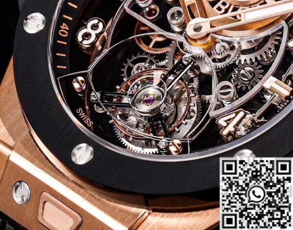 Hublot Big Bang Replica Watch - 419 Rose Gold Black Ceramic