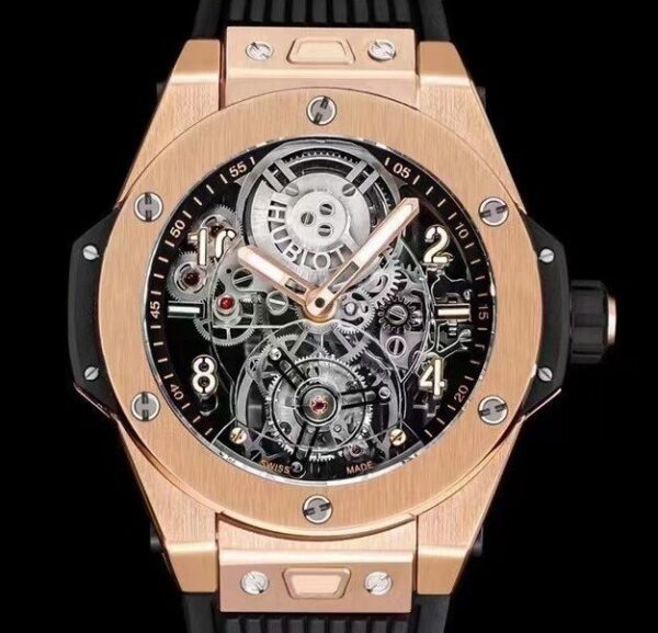 Fake Hublot Watches Big Bang HB Factory 419 Rose Gold Watch