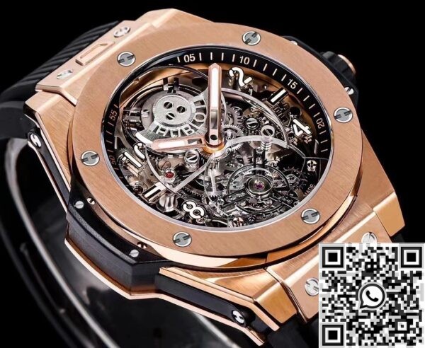 Fake Hublot Watches Big Bang HB Factory 419 Rose Gold Watch