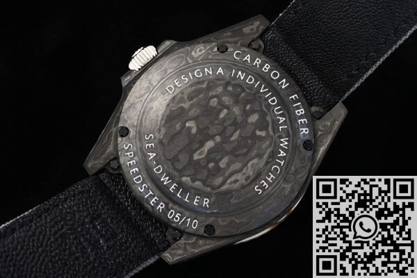 DIW Custom Relica Rolex Sea-Dweller Black Carbon Fiber Case – A Masterpiece of Innovation and Craftsmanship