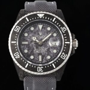 DIW Custom Relica Rolex Sea-Dweller Black Carbon Fiber Case – A Masterpiece of Innovation and Craftsmanship