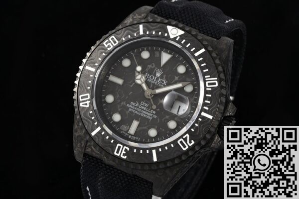 DIW Custom Rolex Replica Sea-Dweller Carbon Fiber Case White Scale – A Revolution in Modern Dive Watches