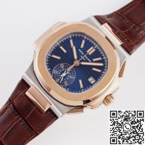 3K Factory Launches Patek Philippe Fake Watches Nautilus 5980 Blue Dial – V2 Version 