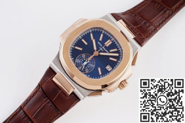 3K Factory Launches Patek Philippe Fake Watches Nautilus 5980 Blue Dial – V2 Version 