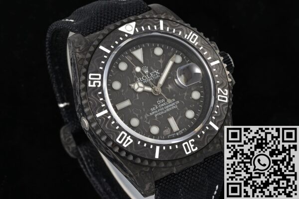 DIW Custom Rolex Replica Sea-Dweller Carbon Fiber Case White Scale – A Revolution in Modern Dive Watches