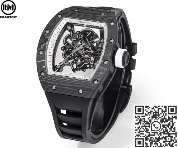 RM Factory Richard Mille RM055 Replicas : The Ultimate Black Carbon Fiber Case