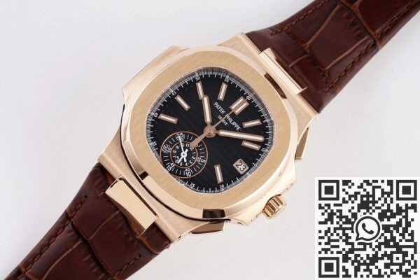 3K Factory Replicas Patek Philippe Nautilus 5980 Black Dial – V2 Version 