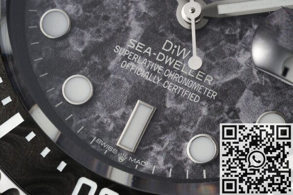 DIW Custom Relica Rolex Sea-Dweller Black Carbon Fiber Case – A Masterpiece of Innovation and Craftsmanship