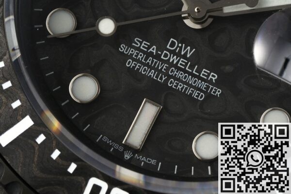 DIW Custom Rolex Replica Sea-Dweller Carbon Fiber Case White Scale – A Revolution in Modern Dive Watches