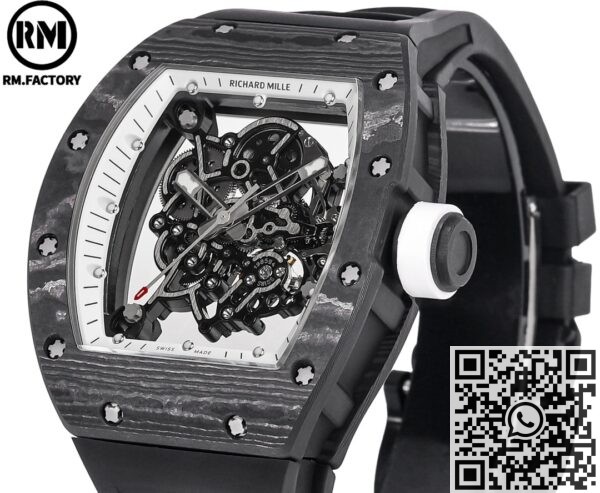 RM Factory Richard Mille RM055 Replicas : The Ultimate Black Carbon Fiber Case