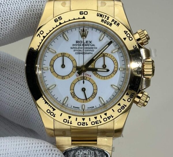 Clean Factory New All-Gold Fake Watches Rolex Daytona M126508-0001