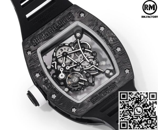 RM Factory Richard Mille RM055 Replicas : The Ultimate Black Carbon Fiber Case