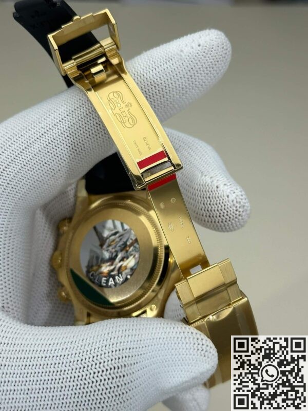 Clean Factory's New Rubber Strap Gold Rolex Daytona Replica Watch M126518-0010