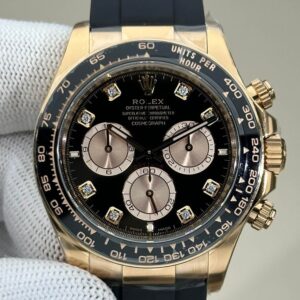 Clean Factory's New Rose Gold Fake Rolex Daytona M126515LN-0004 with Diamond Scale