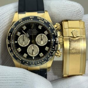 Clean Factory's New Rubber Strap Rolex Daytona Fake M126518LN-0006 Diamond Scale