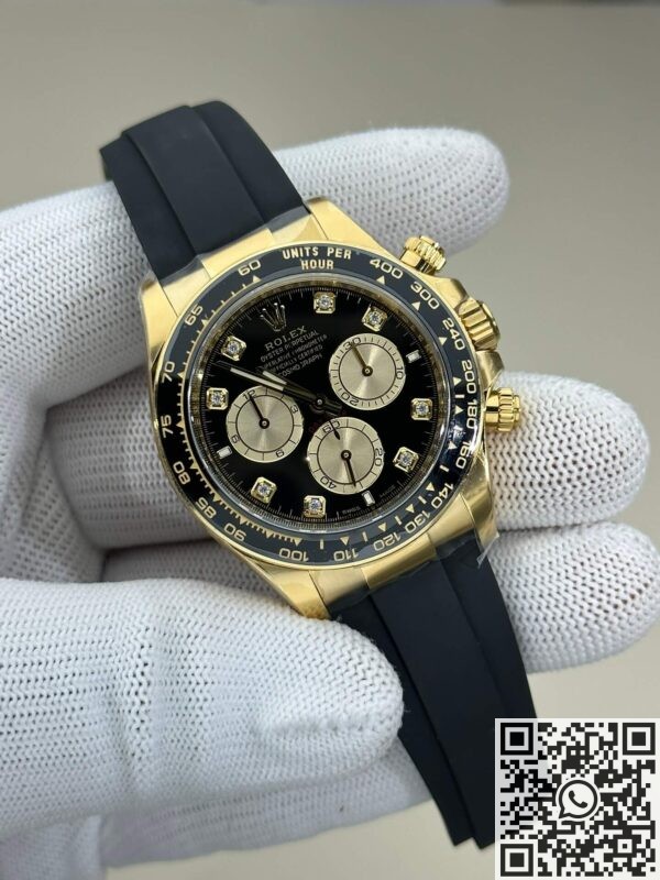 Clean Factory's New Rubber Strap Rolex Daytona Fake M126518LN-0006 Diamond Scale