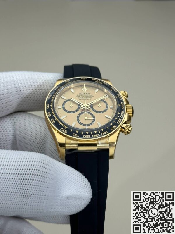 Clean Factory's New Rubber Strap Gold Rolex Daytona Replica Watch M126518-0010